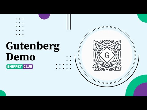 Gutenberg Demo 11/02/2023